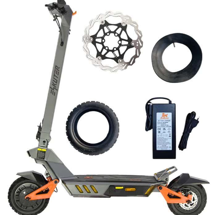 Rezervni deli za skiro - polnilci, gume, zavore, matična plošča