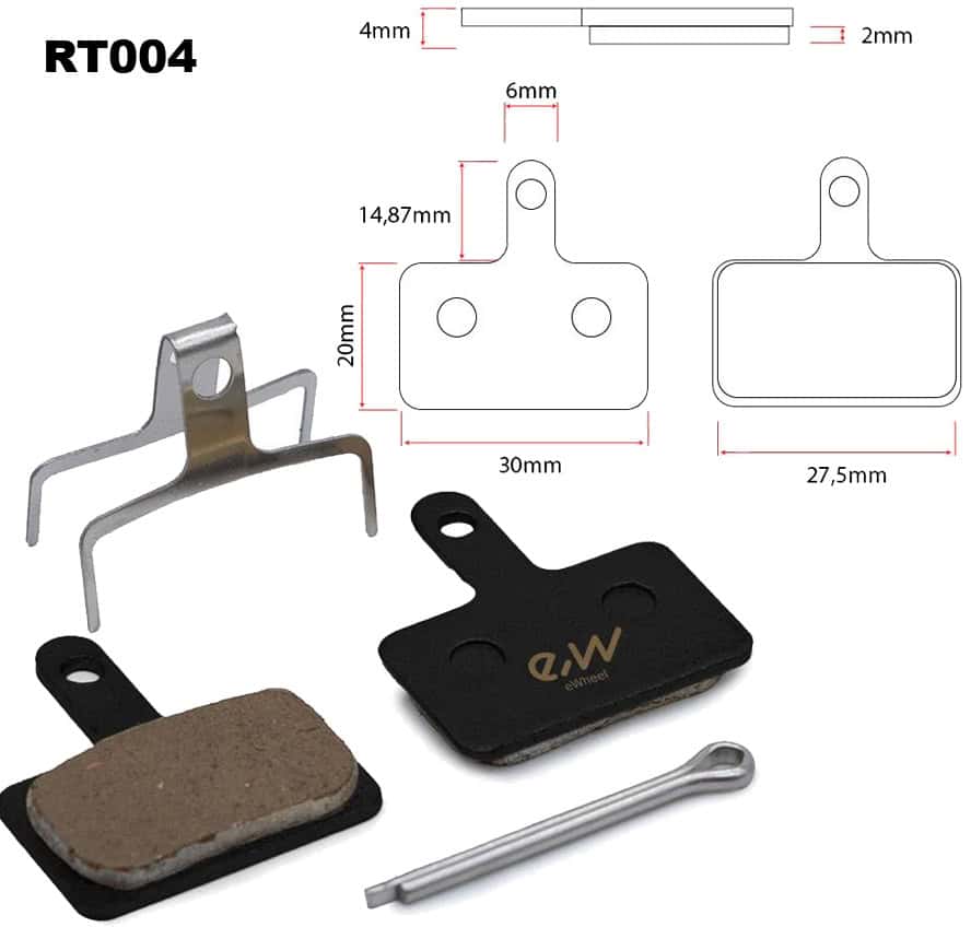 Zavorne ploščice obloge za skiro in kolo RT004