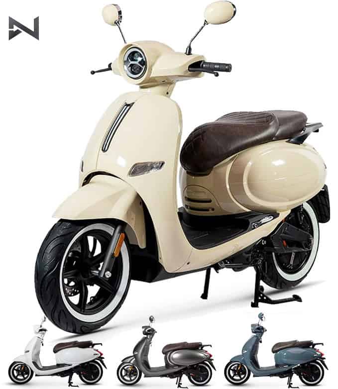 Retro skuter LVNENG LX06 25km/h ali 45 km/h, električni - eskuter