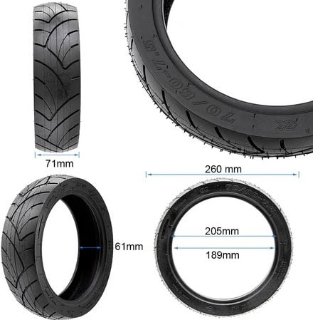 Guma za Ninebot Max G3 ali ZT3 z gelom proti predrtju (anti-puncture)